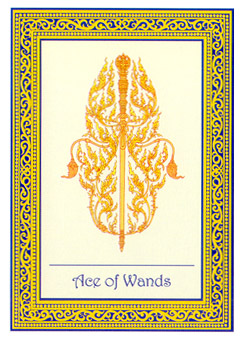 ̩ʼ - Royal Thai Tarot - ȨA - Ace Of Wands