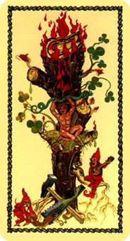 ˹ - Scapini Tarot - ȨA - Ace Of Wands