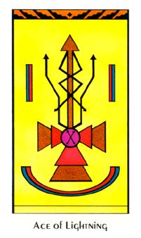 ʥ - Santa Fe Tarot - ȨA - Ace Of Wands