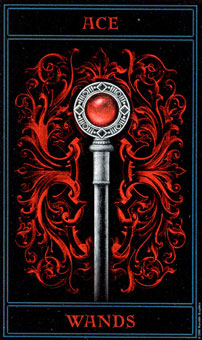  - The Gothic Tarot - ȨA - Ace Of Wands