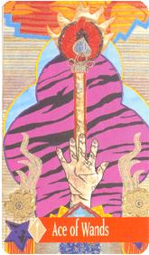 ÷ - Zerner Farber Tarot - ȨA - Ace Of Wands