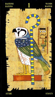  - Egyptian Tarot - ȨA - Ace Of Wands