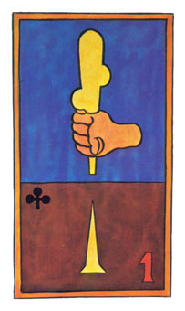 岼˹ - Papus Tarots - ȨA - Ace Of Wands