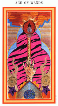 Ȼ - The Enchanted Tarot - ȨA - Ace Of Wands