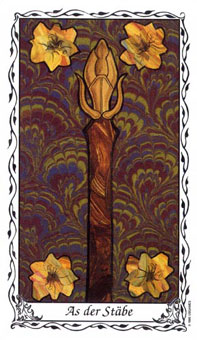 ޵ - Das Hudes Tarot - ȨA - Ace Of Wands