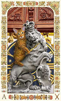 ˲è - Baroque Bohemian Cats Tarot - ȨA - Ace Of Wands