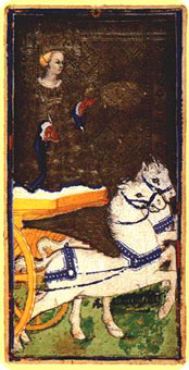 ˹ - Visconti Sforza Tarot - ս - The Chariot