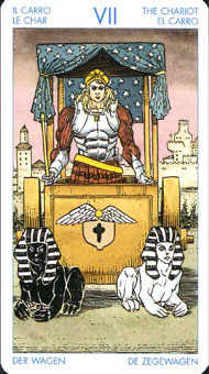 ʥ׳ΰ - Universal Waite Tarot - ս - The Chariot