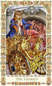 ˲è - Baroque Bohemian Cats Tarot - ս - The Chariot