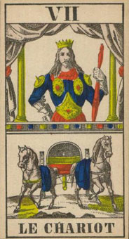 1JJʿ1870 - 1JJ Swiss Tarot 1870 - ս - The Chariot