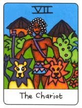  - African Tarot - ս - The Chariot