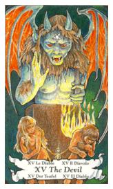 ɭ޲ - Hanson Roberts Tarot - ħ - The Devil