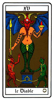 ˹ - Oswald Wirth Tarot - ħ - The Devil