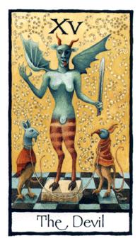 Ӣʼ - Old English Tarot - ħ - The Devil