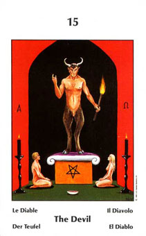 Űֿ - Barbara Walker Tarot - ħ - The Devil