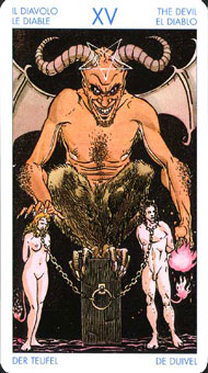 ʥ׳ΰ - Universal Waite Tarot - ħ - The Devil