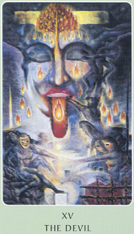 ֮ - Tarot Root of Asia - ħ - The Devil