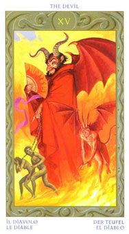 ֮ - Tarot of the Journey to the Orient - ħ - The Devil