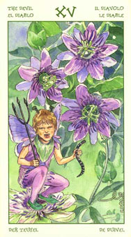 ֮ - The Spirit Of Flowers Tarot - ħ - The Devil