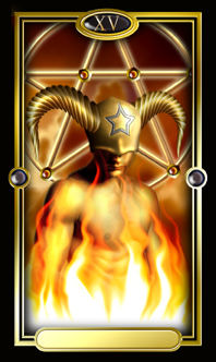 Ѥ - Gilded Tarot - ħ - The Devil