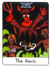  - African Tarot - ħ - The Devil