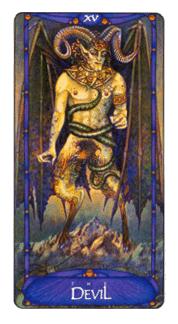  - Art Nouveau Tarot - ħ - The Devil