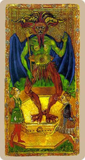 Ү³ - Cary-Yale Visconti Tarot - ħ - The Devil