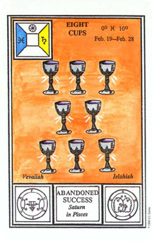 ħʽ - Tarot Of Ceremonial Magic - ʥ - Eight Of Cups