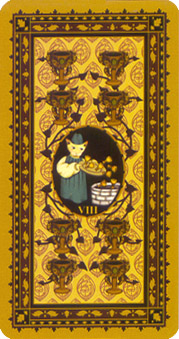 è - Medieval Cat Tarot - ʥ - Eight Of Cups