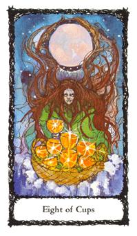 ʥõ - Sacred Rose Tarot - ʥ - Eight Of Cups