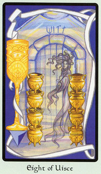  - Faery Wicca Tarot - ʥ - Eight Of Cups