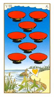  - Ukiyoe Tarot - ʥ - Eight Of Cups