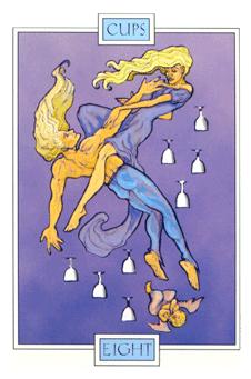  - Winged Spirit Tarot - ʥ - Eight Of Cups