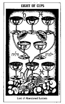 ʿ - The Hermetic Tarot - ʥ - Eight Of Cups