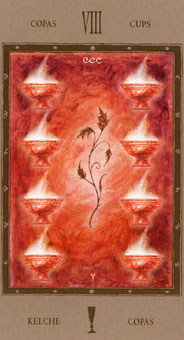 Թ - The Labyrinth Tarots - ʥ - Eight Of Cups