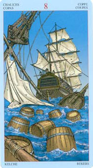  - Sea Rover Tarot - ʥ - Eight Of Cups