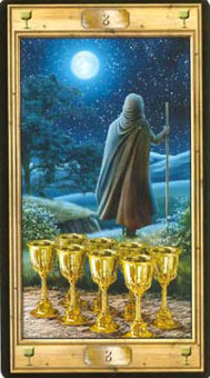 ͼԿΰ - Pictorial Key Tarot - ʥ - Eight Of Cups