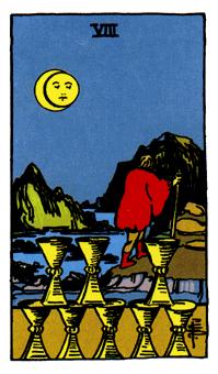 ¡ΰ - Rider Waite Tarot - ʥ - Eight Of Cups