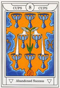 ƽ - Golden Dawn Magical Tarot - ʥ - Eight Of Cups