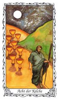 ޵ - Das Hudes Tarot - ʥ - Eight Of Cups