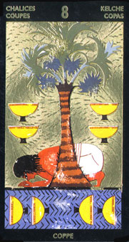  - Nefertaris Tarot - ʥ - Eight Of Cups