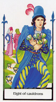 ž - Tarot Of The Old Path - ʥ - Eight Of Cups