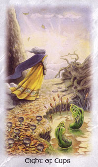  - The Celtic Dragon Tarot - ʥ - Eight Of Cups