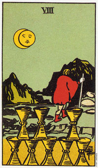 ԭʼΰ - Original Rider-Waite Tarot - ʥ - Eight Of Cups