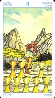 ʥ׳ΰ - Universal Waite Tarot - ʥ - Eight Of Cups