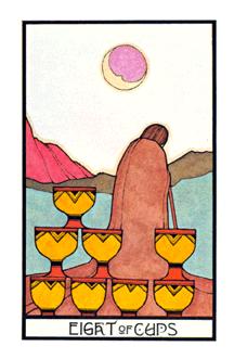 ̫ʱ - Aquarian Tarot - ʥ - Eight Of Cups