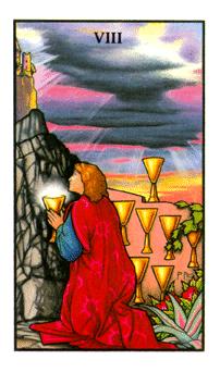 ŵ - Connolly Tarot - ʥ - Eight Of Cups