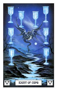  - Dragon Tarot - ʥ - Eight Of Cups