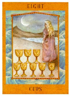 Ů - Goddess Tarot - ʥ - Eight Of Cups