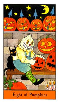 ʥ - Halloween Tarot - ǮҰ - Eight Of Pentacles